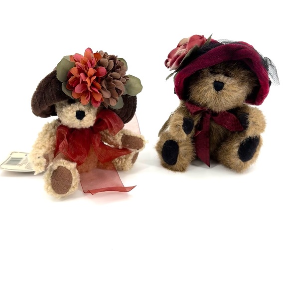 NWT VTG (2) 1990 Boyds Bears Adaline Bearett & Sylvia G. Bearimore Collectibles - Picture 2 of 13